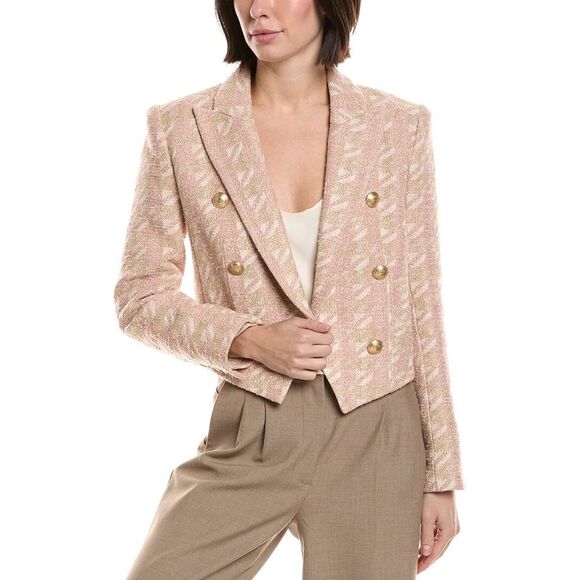 L’Agence Womens L'agence Lila Boxy Blazer Pink